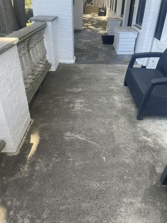 Front Entrance Patio - Before