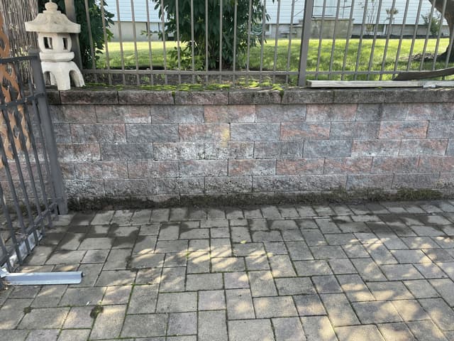 Stone Wall Restoration - Before